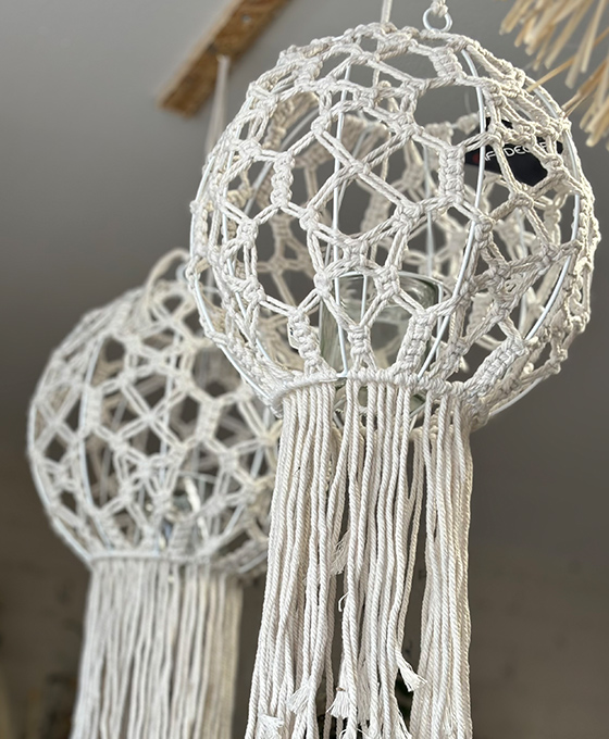 Comprar Candelabro Colgante Macramé en Espliego Floristería