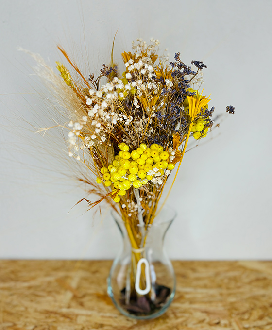 Flores Preservadas amarillas