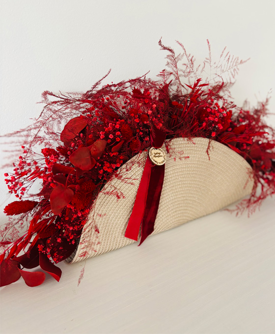 Abanico de Flores Rojas